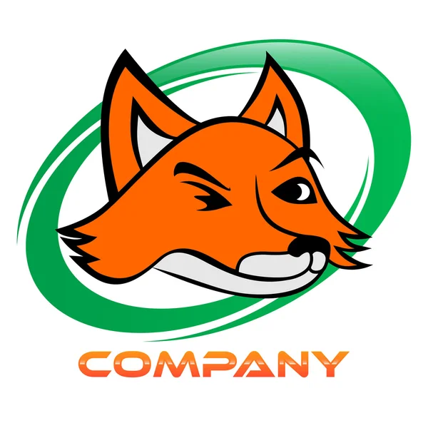 Mascota Fox — Vector de stock