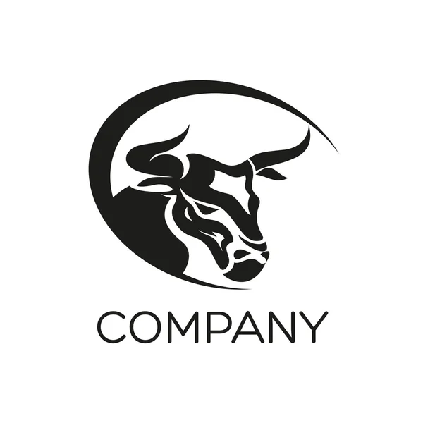 Bull logotype — Stock Vector