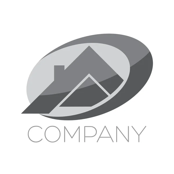 Logotype immobilier — Image vectorielle