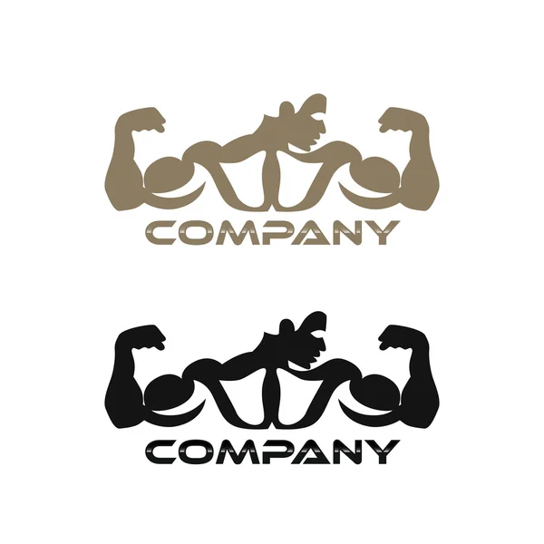 Logotype de bodybuilding — Image vectorielle