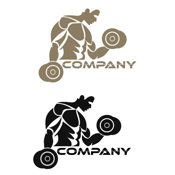 Bodybuilding logotype — Stock vektor