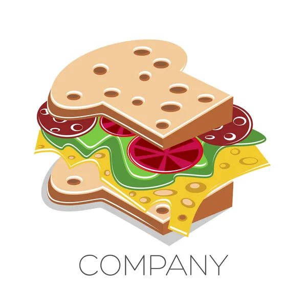 Logo sandwich — Image vectorielle