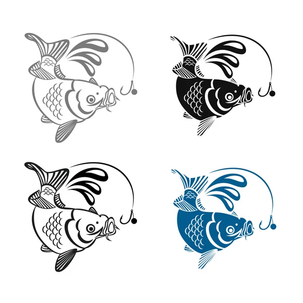 Logo pesca — Vettoriale Stock