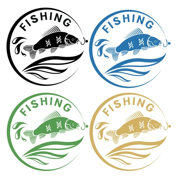 Fishing logo — Stock Vector