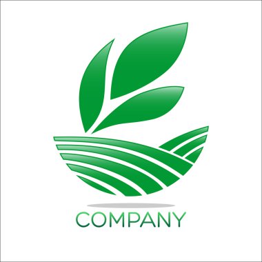 Soyutlama ve doğa logo örneği
