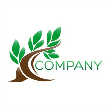 Soyutlama ve doğa logo örneği