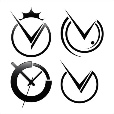 Soyut saat logosu örneği