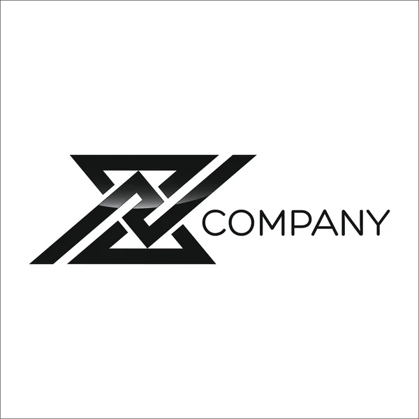 Ejemplo X logo abstracto — Vector de stock