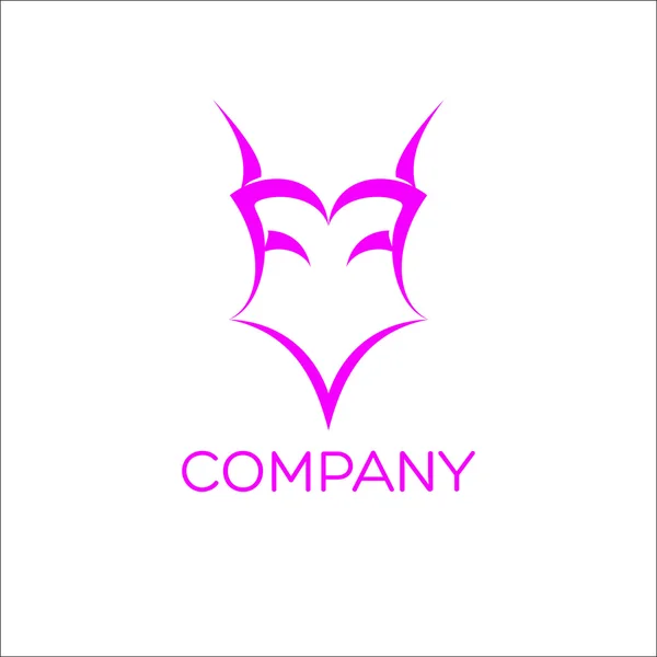 Contoh logo lingerie abstrak - Stok Vektor