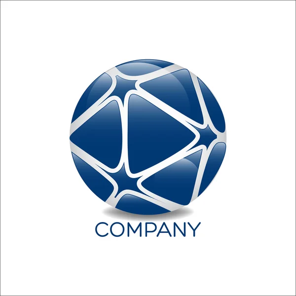 Um exemplo de um logotipo globo abstrato —  Vetores de Stock