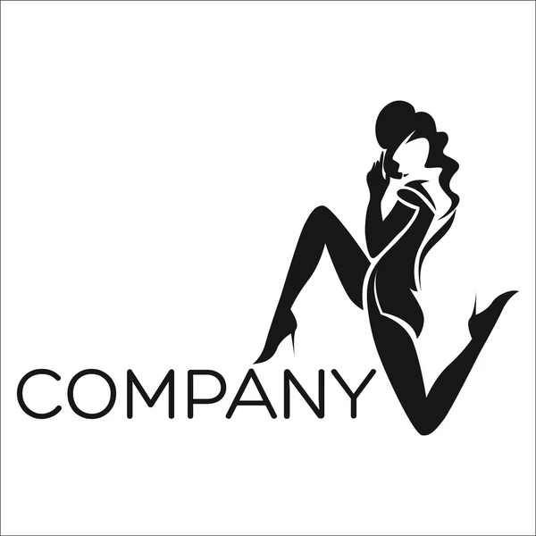 In het volgende voorbeeld dans en theater logo — Stockvector