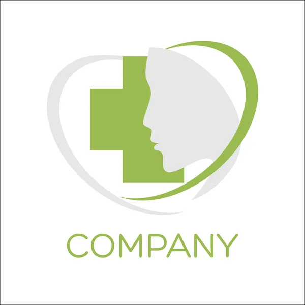 Örnek kız ve tıp logosu