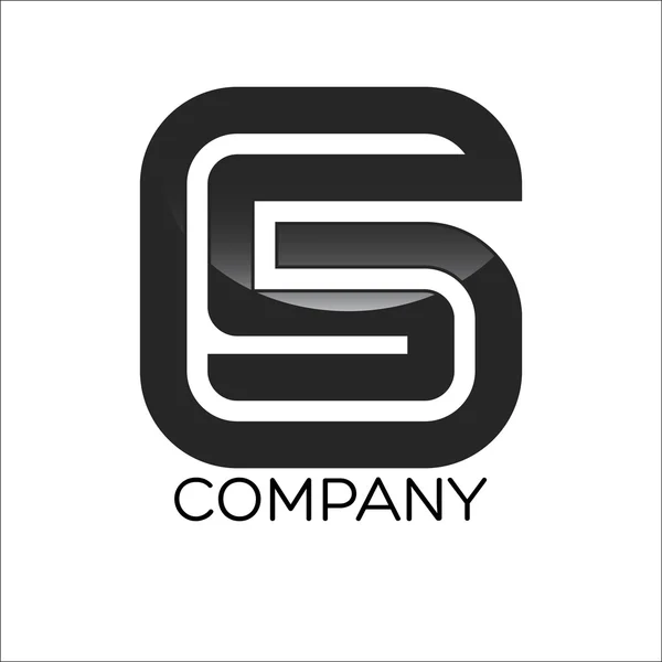 Przykład G i s logo — Wektor stockowy