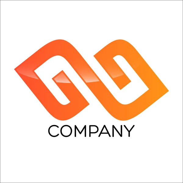 Exemplo G e s logo — Vetor de Stock