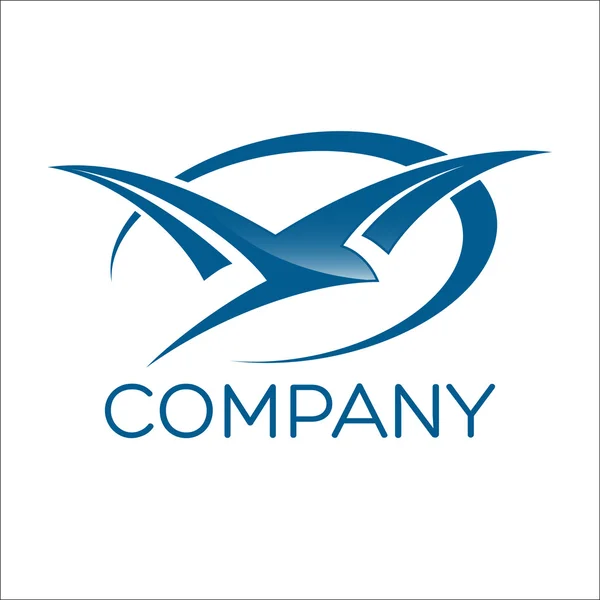 Um exemplo de um logotipo de pássaro abstrato —  Vetores de Stock