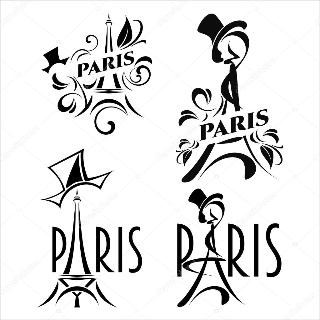 Example abstract Paris logo