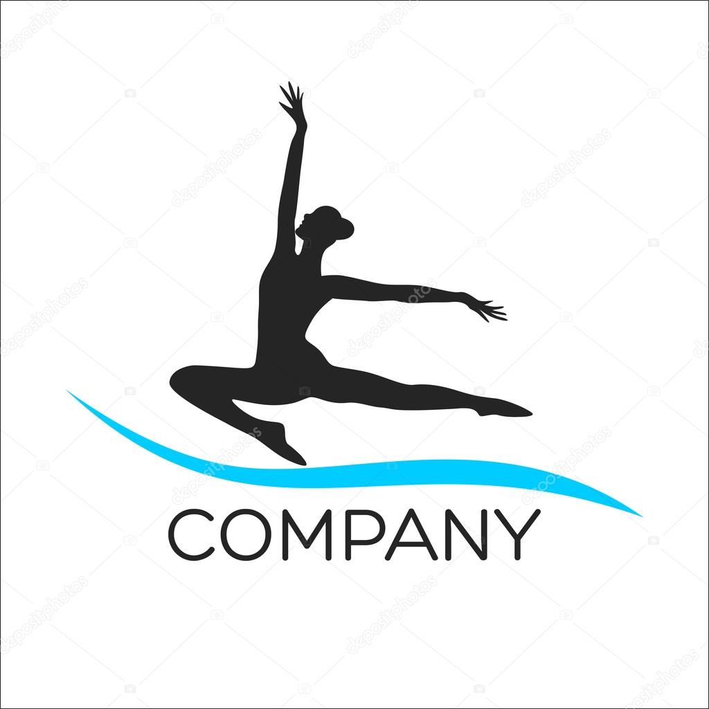 An example of a ballerina silhouette logo