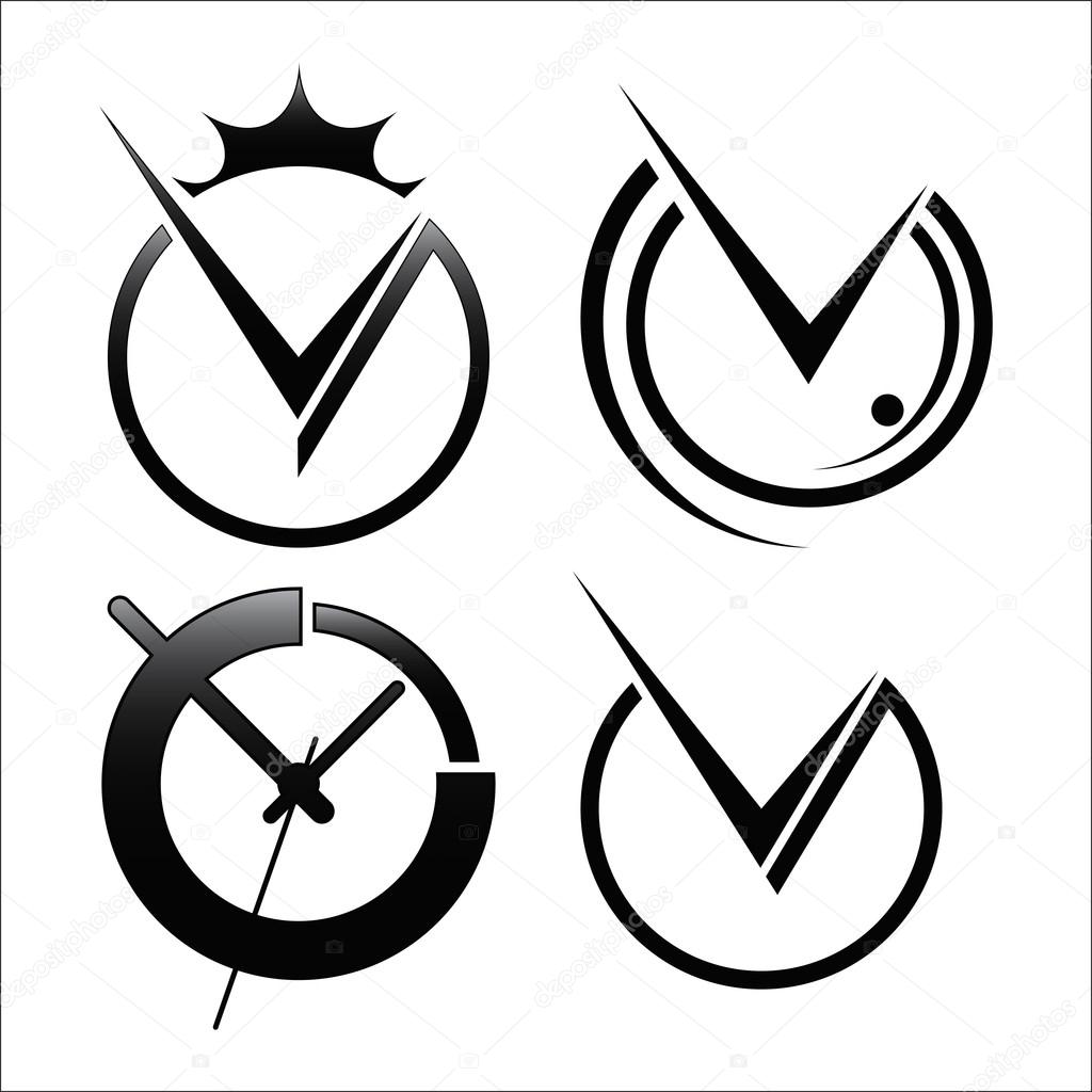 An example of abstract clock logo