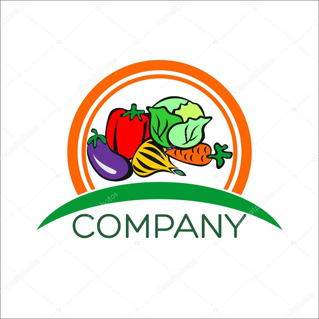 Examples of natural vegetable logo