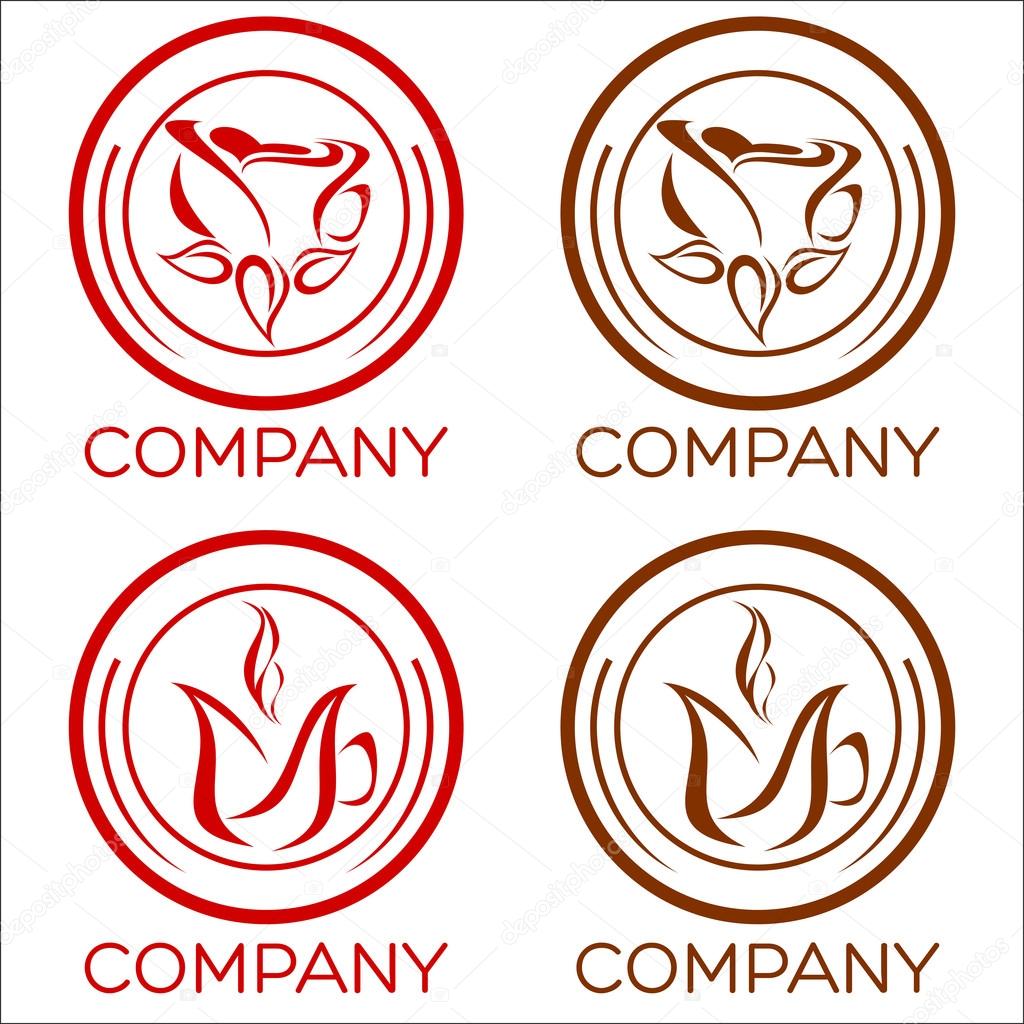 Example flower rose logo