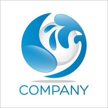 soyut logo su örneği