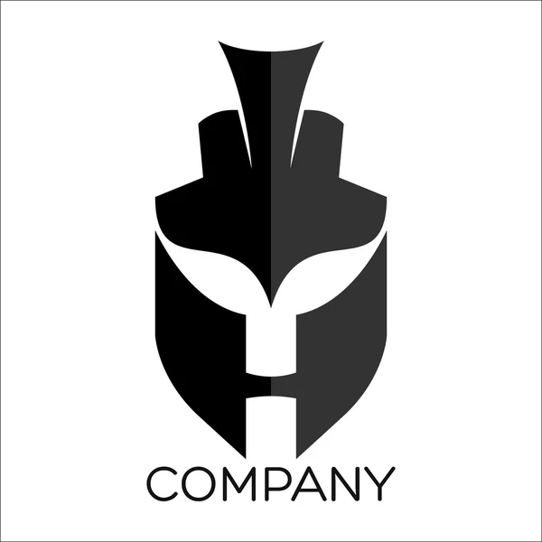 Przykład streszczenie hełm logo — Wektor stockowy