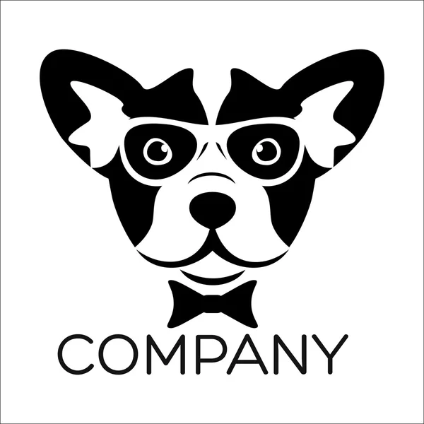 Exemple de logo abstrait pour chien — Image vectorielle