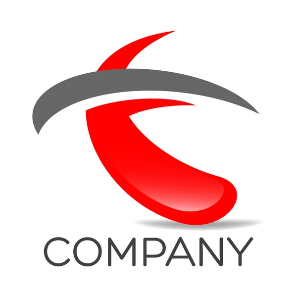 Exemplo de logotipo do vetor T —  Vetores de Stock