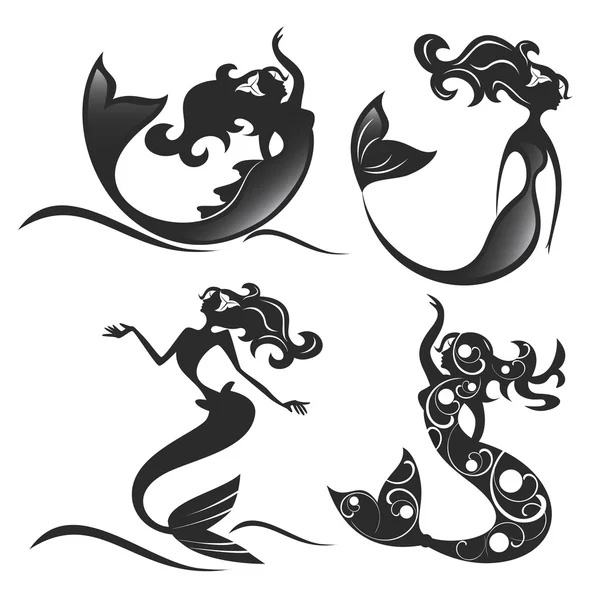 Ejemplo vector logo sirena — Vector de stock