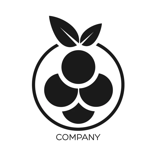 Exemplo vetor logo berry —  Vetores de Stock