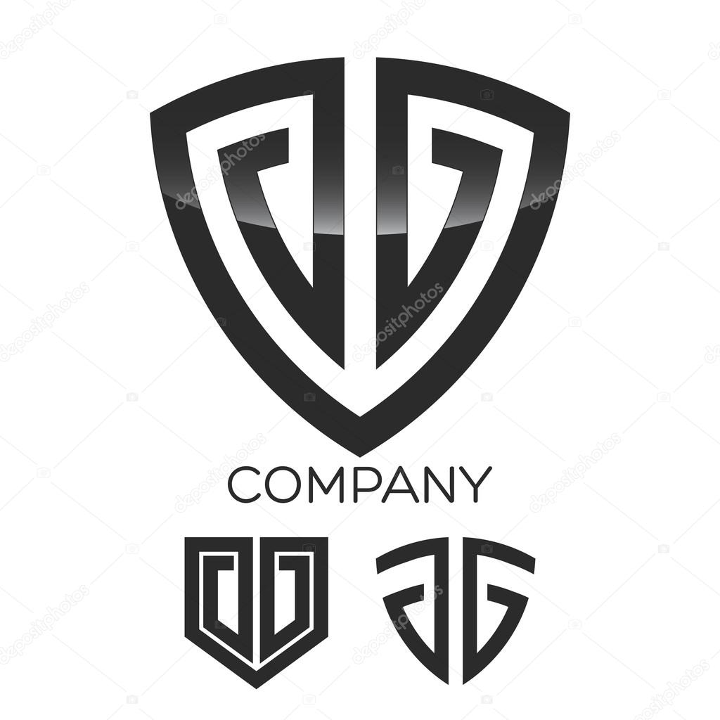 Example vector logo shield and G