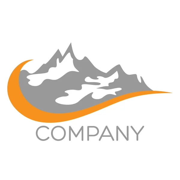 Example vector mountain logo — Stock Vector
