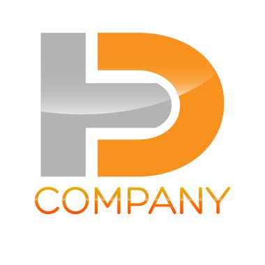 Örnek vektör logo T ve D