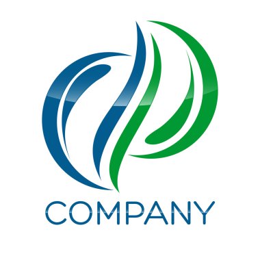 Örnek vektör logo soyut P ve H