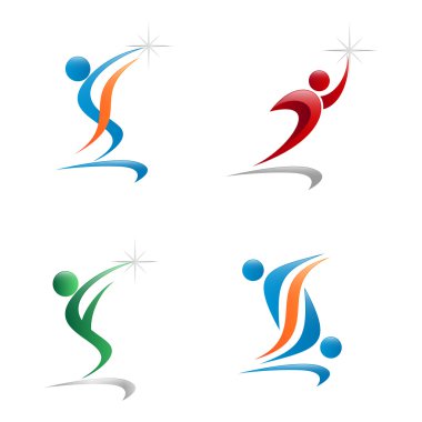 Örnek vektör logo adam