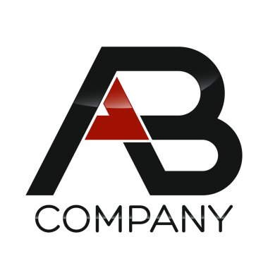 Örnek vektör logosu A ve B