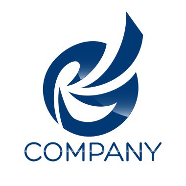 Örnek vektör logosu G ve P