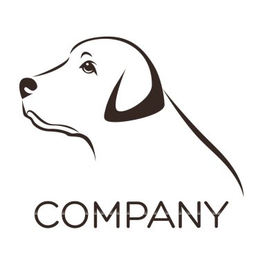 Örnek vektör logo köpek