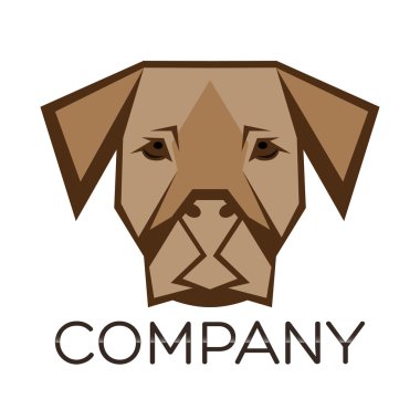 Örnek vektör logo köpek