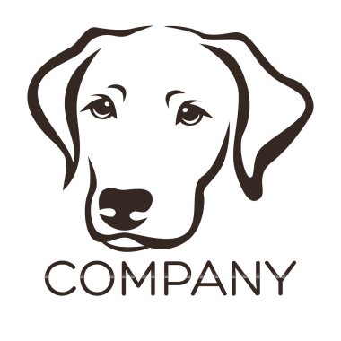 Örnek vektör logo köpek