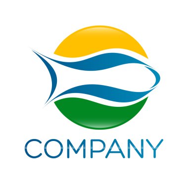 Örnek vektör logo balık