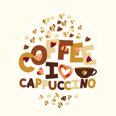 Bir fincan kapuçino çizimi