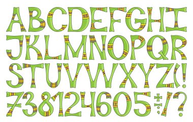 Harf ve sayılarla alfabe