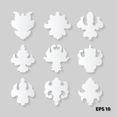 Öğeleri Royal tasarım 3d