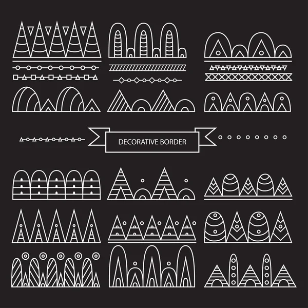 Coleção de bordas abstratas —  Vetores de Stock