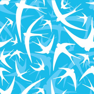 Kırlangıçların kesintisiz arka planı