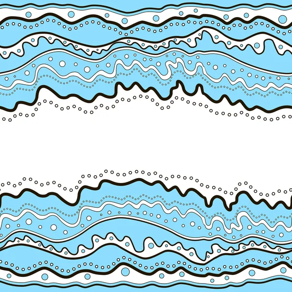Patrón abstracto en forma de ondas — Vector de stock