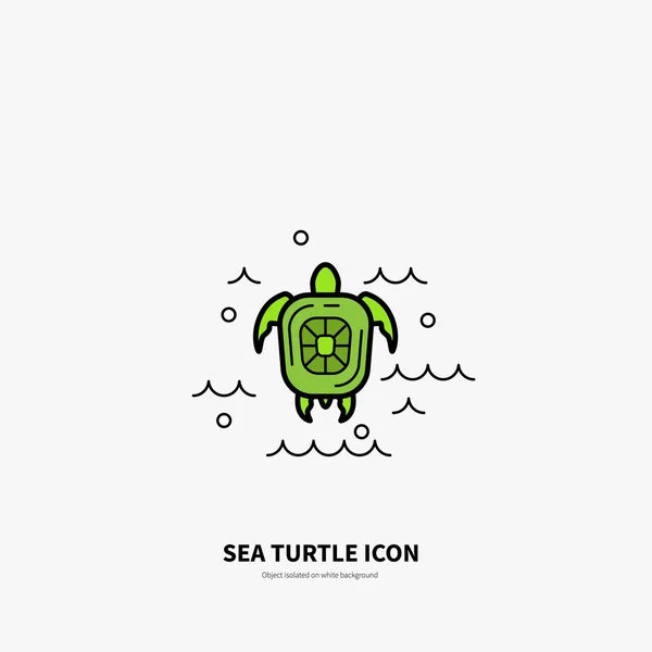 Modelo de logotipo com tartaruga — Vetor de Stock