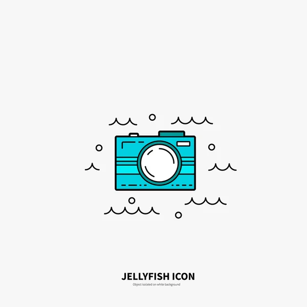 Шаблон логотипа с водонепроницаемой камерой — стоковый вектор
