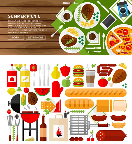 Barbekü ve ızgara koleksiyonu kümesi